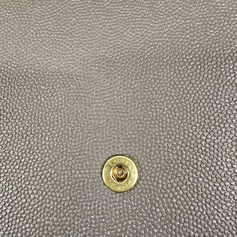 Yves Saint Laurent Taupe Leather Chain Bag - Picture 6 of 16